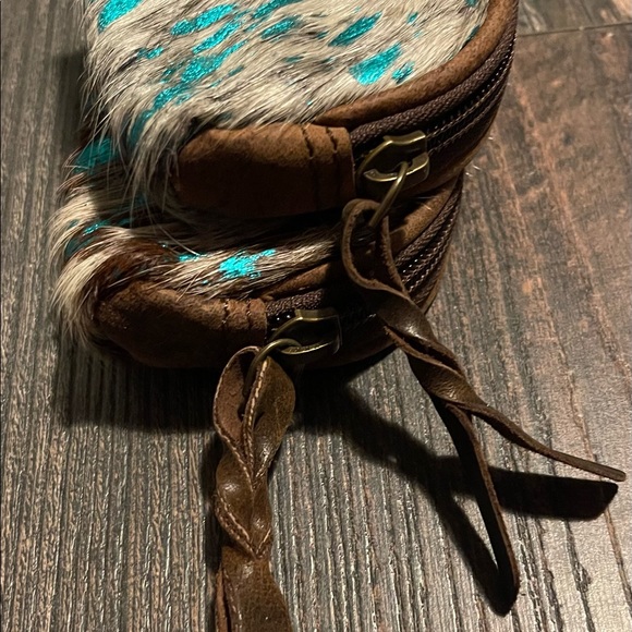 🎄🎄 Stocking Stuffer 🎄🎄 💙Genuine Cowhide and Leather Pouch Coin💙 - Picture 3 of 3